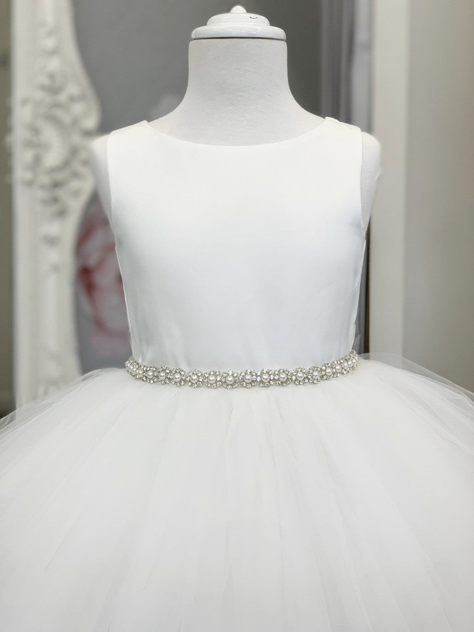 Pearl Rhinestone Belt