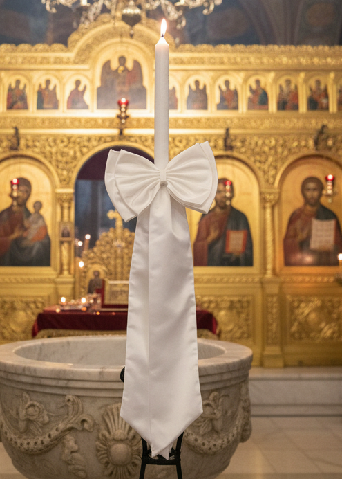 Orthodox Candle with Bow