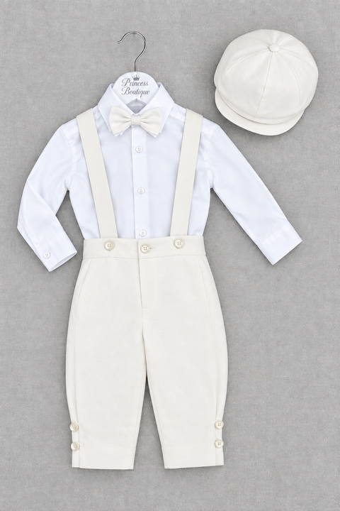 Charlie 3 piece - Ivory Silk-Linen