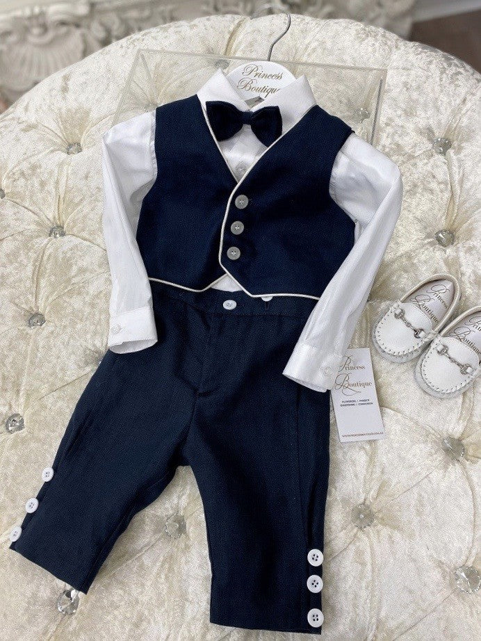 Charlie with Vest: Navy