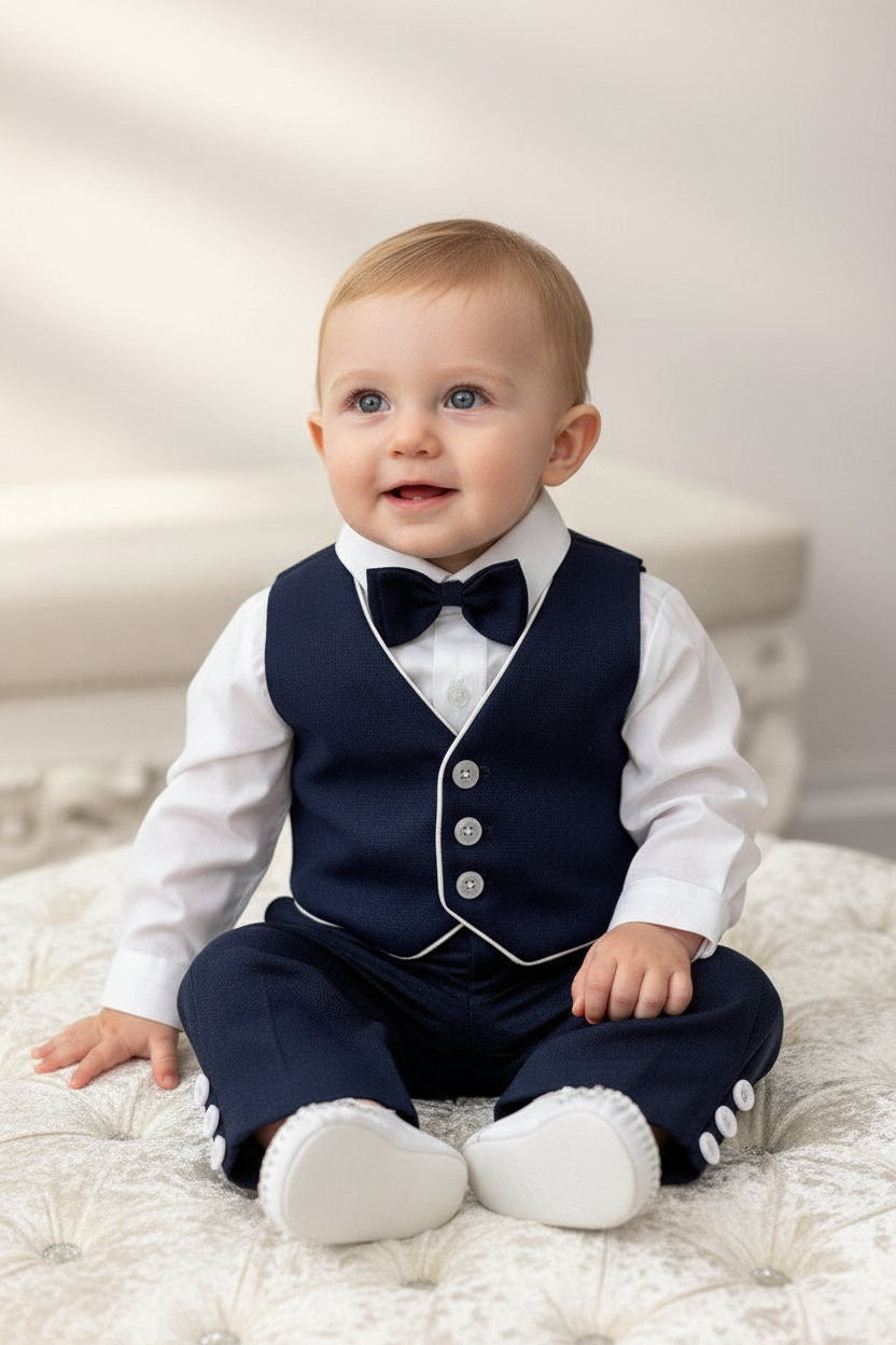 Charlie with Vest: Navy