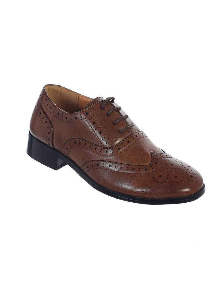 Boys Brown Brogue Shoe