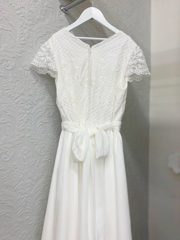 Joanne with Lace and Cap sleeve