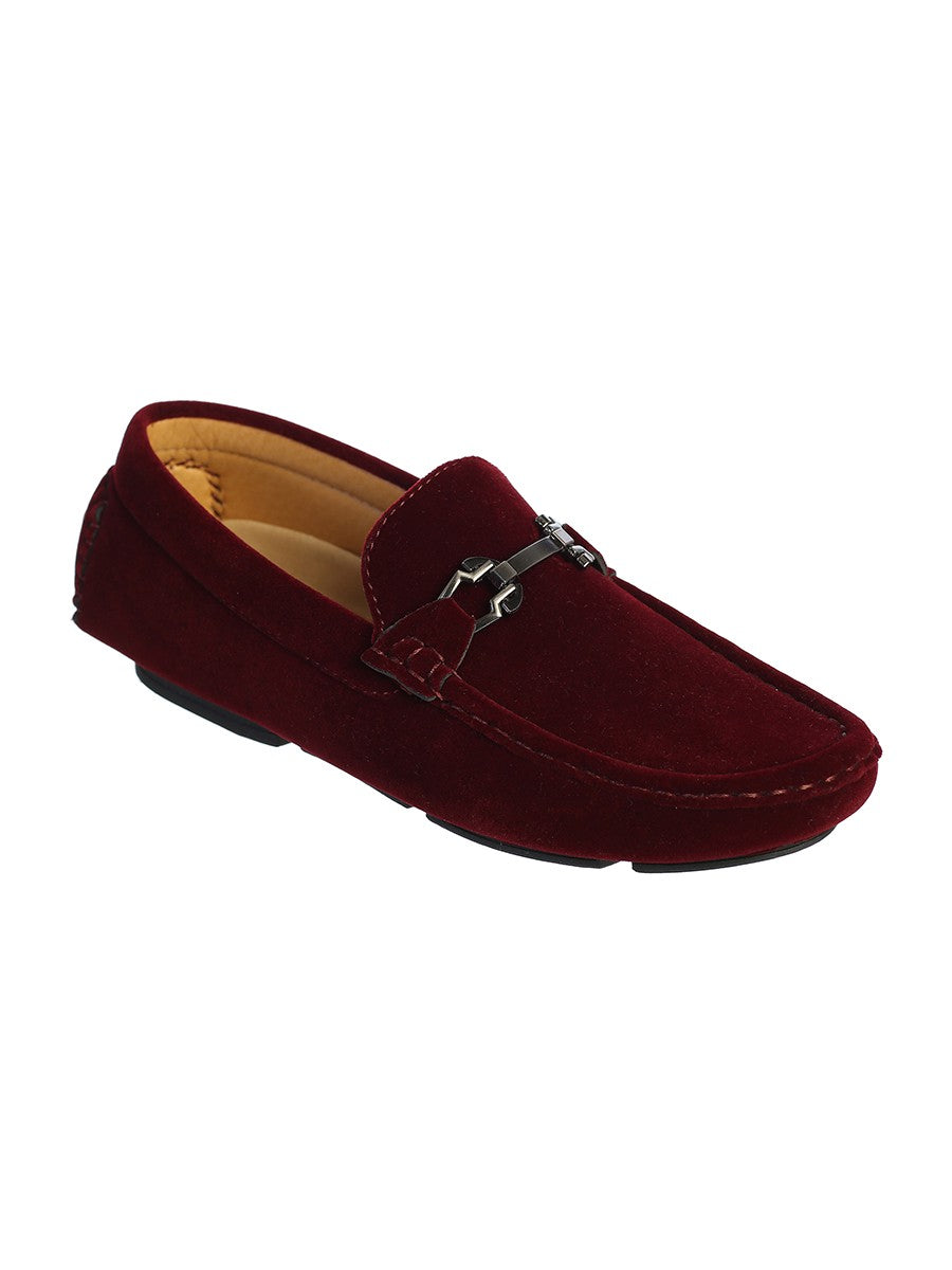 Burgundy Suede Loafer