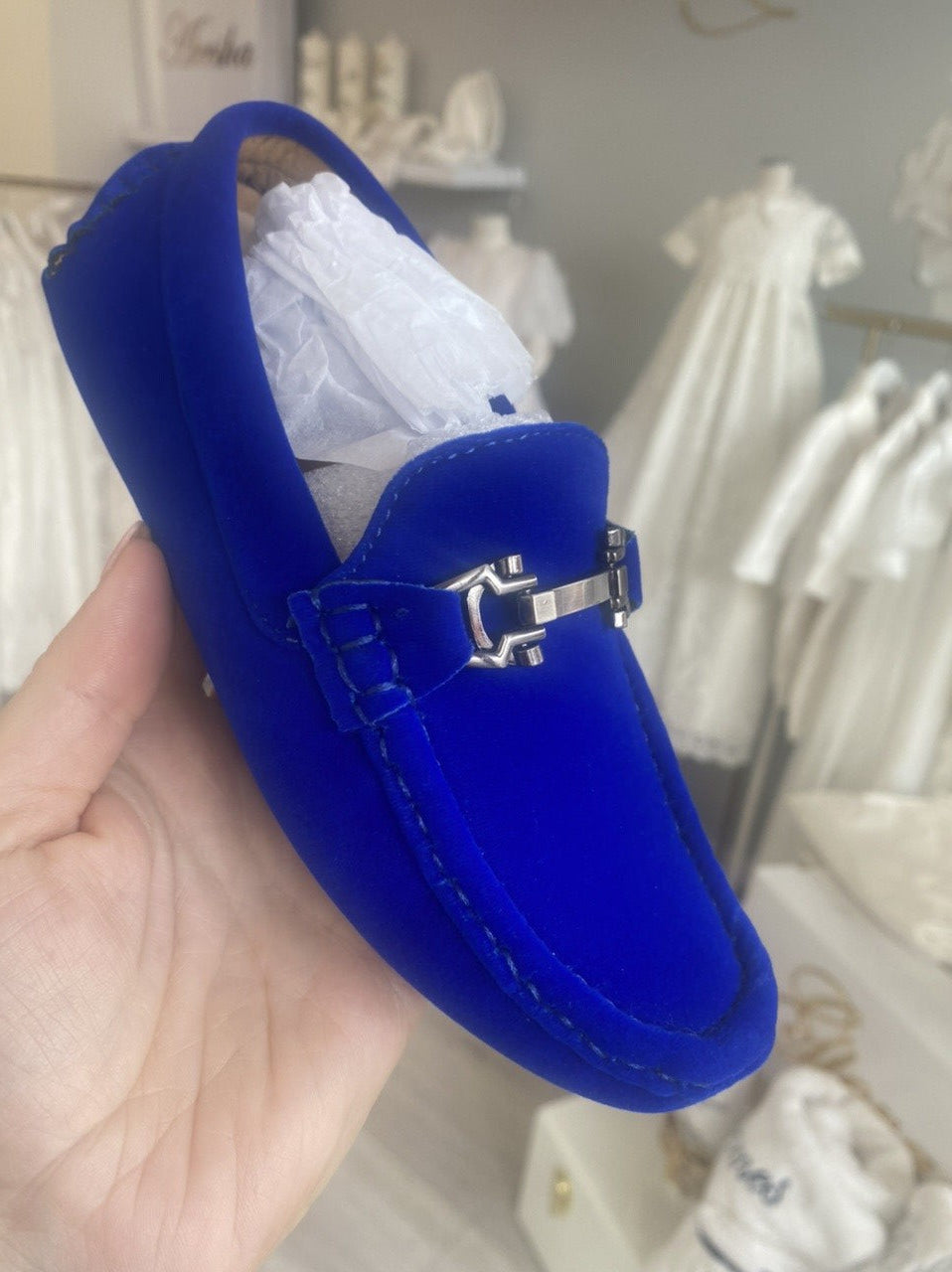 Royal Blue Suede Loafer