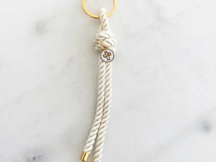 White Cross Keyring
