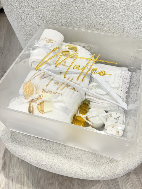 Acrylic Square Box with Frosted Sides & Deluxe Orthodox Set