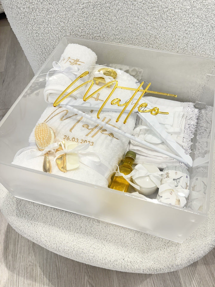 Acrylic Square Box with Frosted Sides & Deluxe Orthodox Set