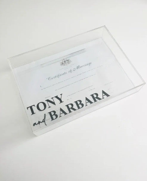 STEFANA Acrylic Keepsake Box Only