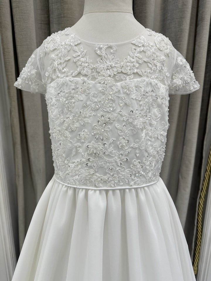 Amelia with Cap Sleeves & Chiffon Skirt