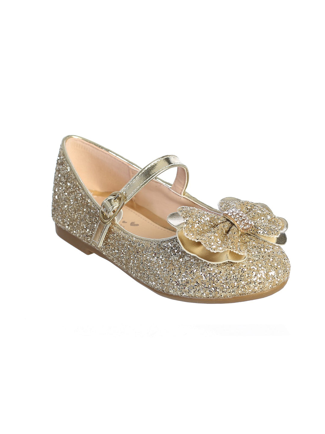 GOLD GLITTER FLATS