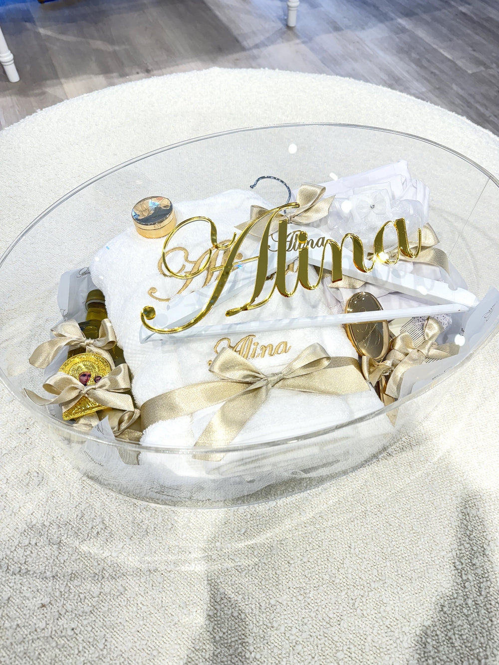 Oval Personalised Acrylic Box
