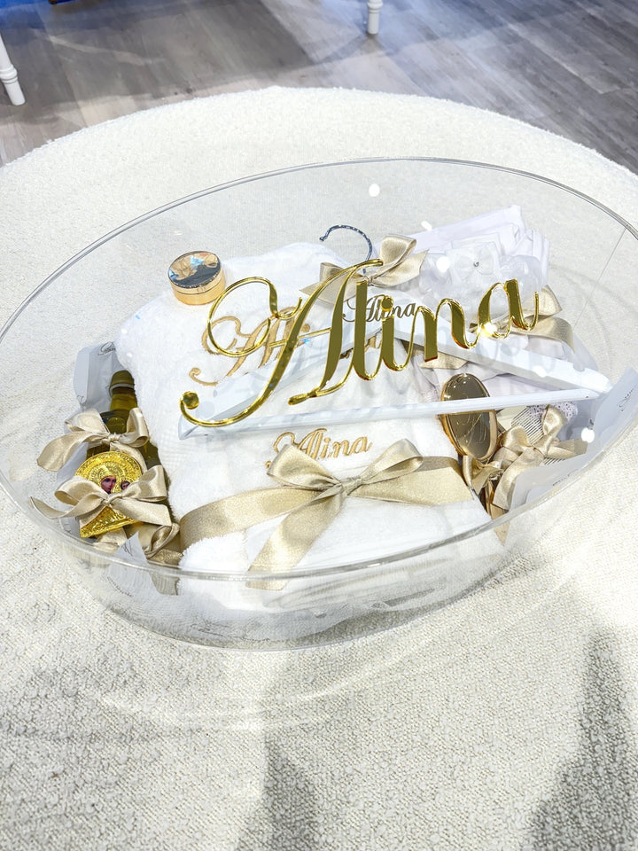 Oval Personalised Acrylic Box