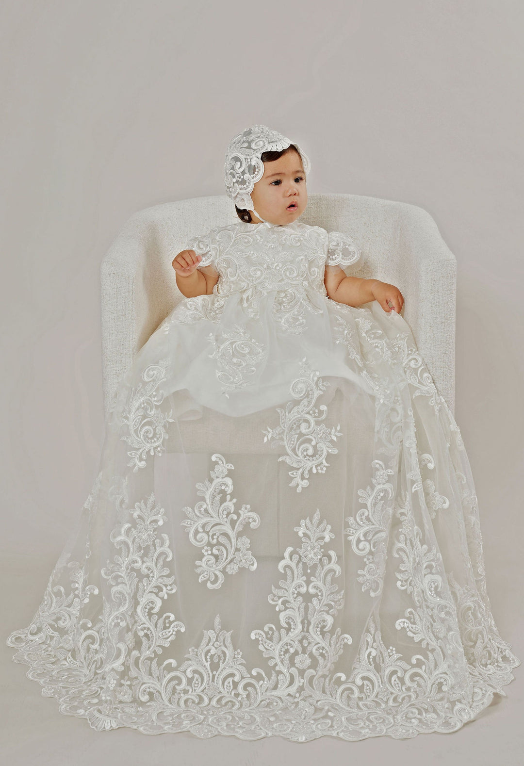 Mikayla Pini with Mikado Dress