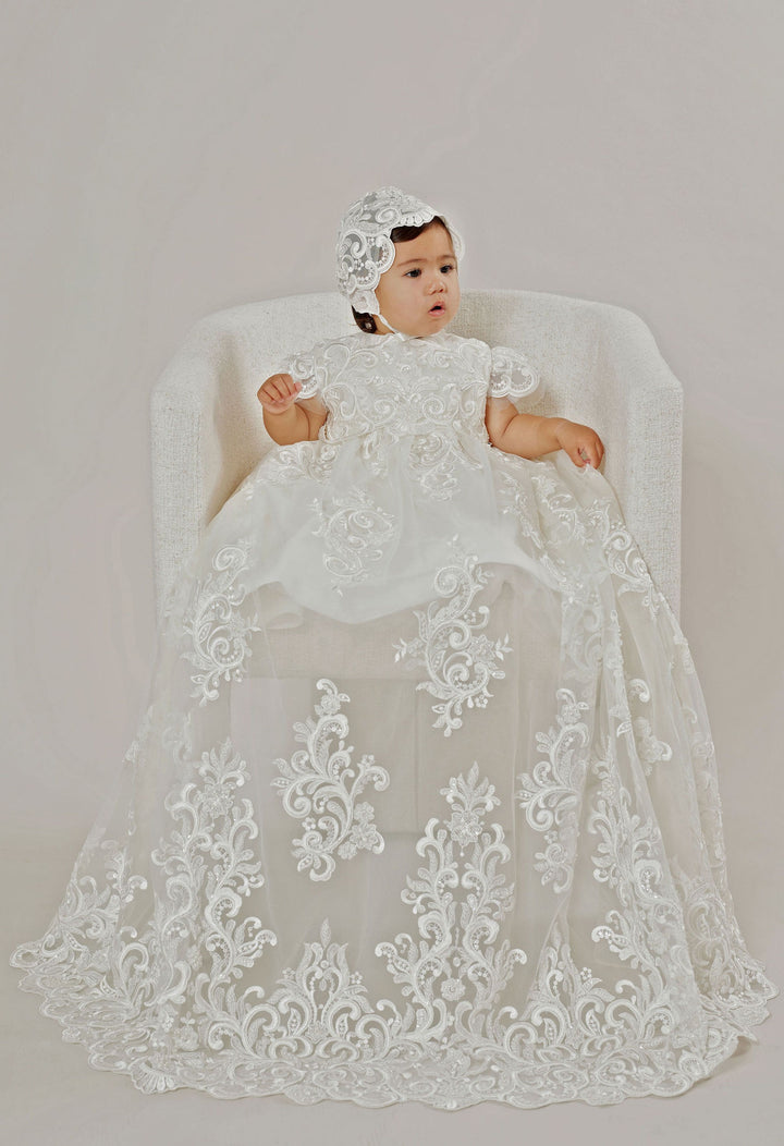 Mikayla Pini with Mikado Dress