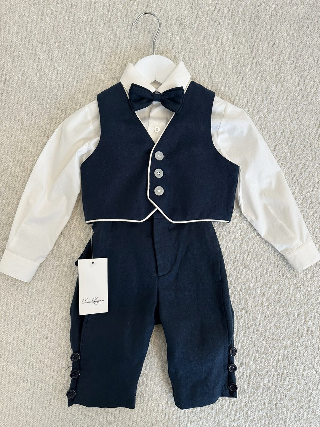 Charlie with Vest - Navy Size 0