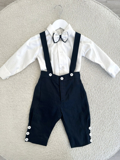 Charlie - Navy Linen