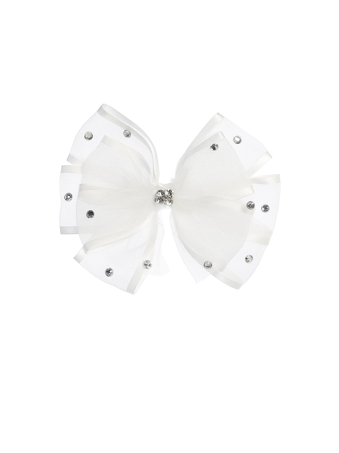 Bow Clip with Rhinestones