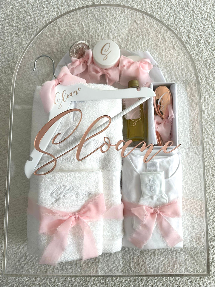 Arch Acrylic Box with Deluxe Orthodox Christening Set