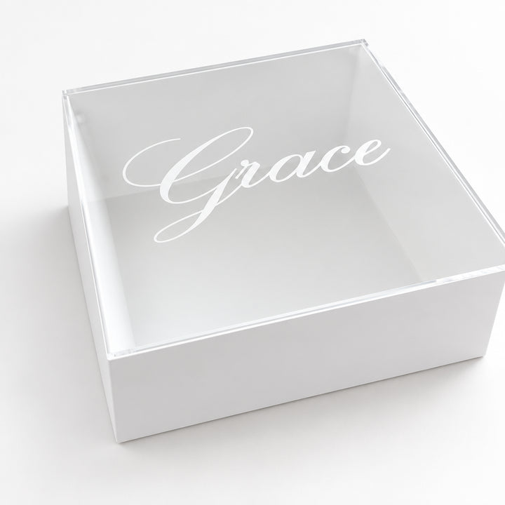 Square Box with White Sides (BOX ONLY)