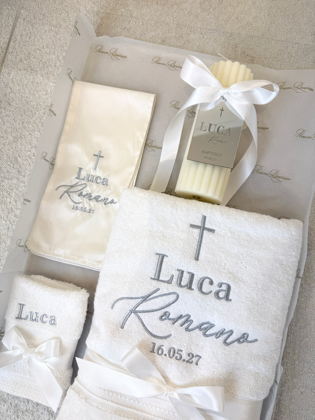 Rectangle Acrylic Box with Catholic Set PB20