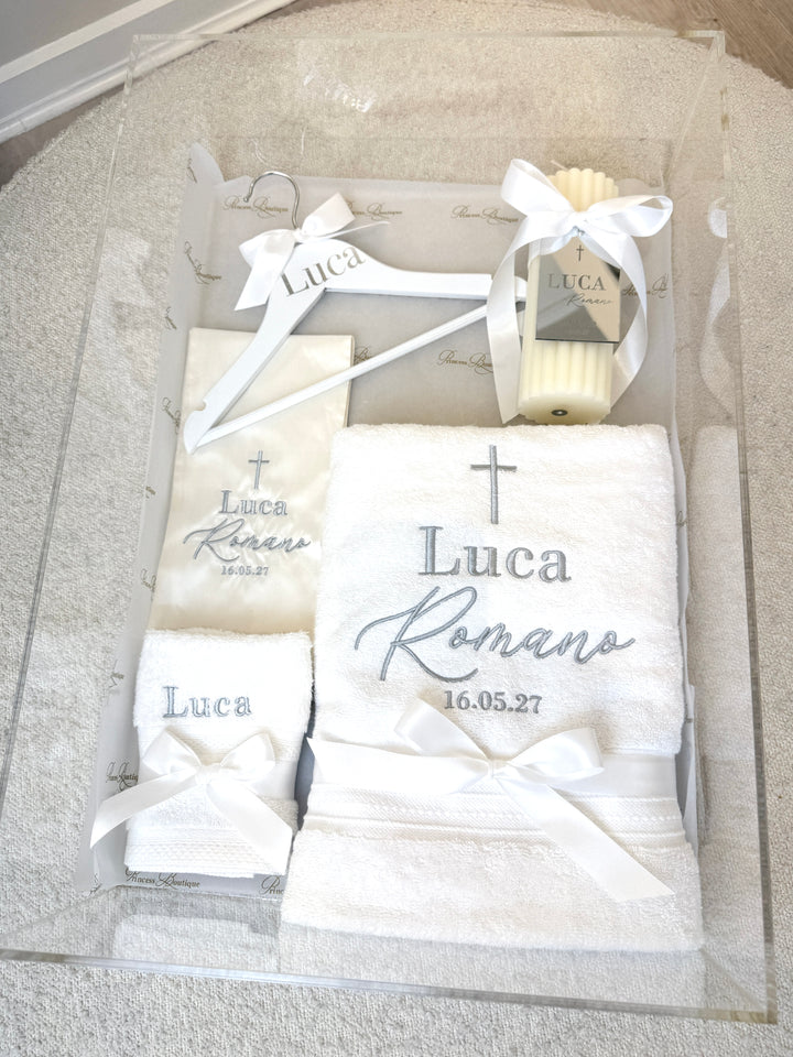 Rectangle Acrylic Box with Catholic Set PB20
