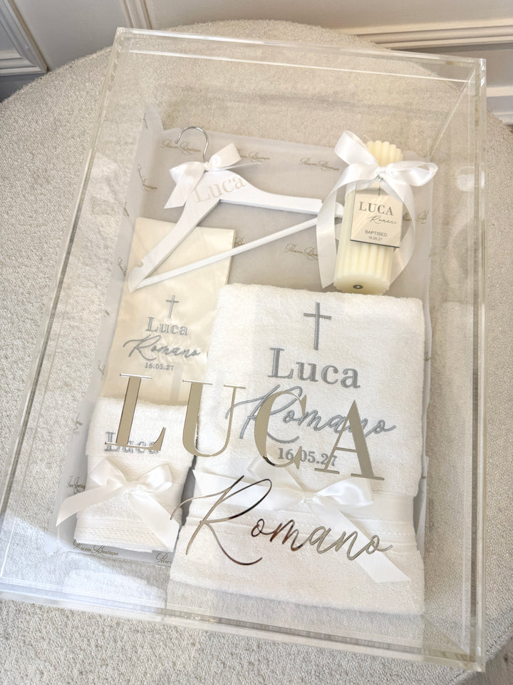 Rectangle Acrylic Box with Catholic Set PB20