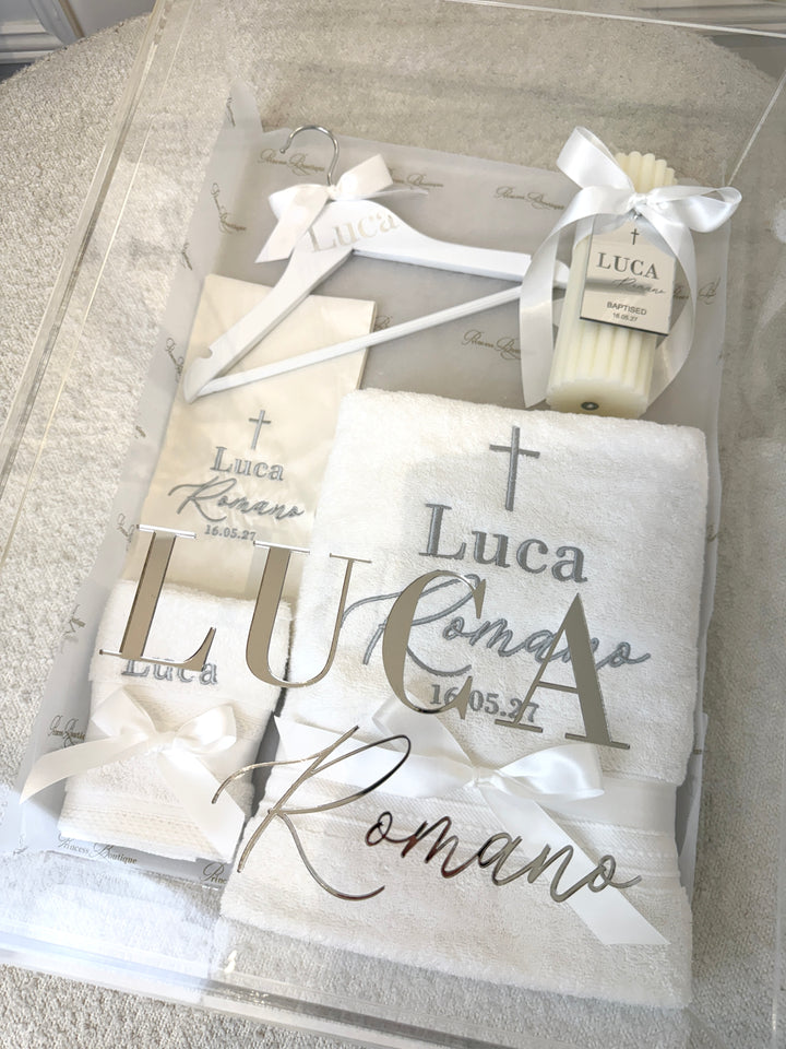 Rectangle Acrylic Box with Catholic Set PB20