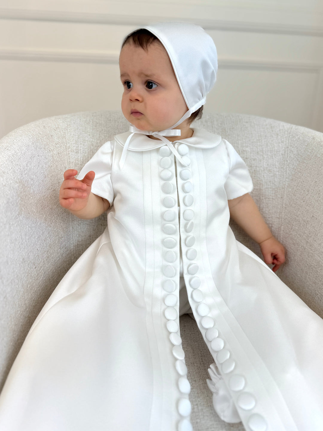 Matteo Satin Romper & Cape