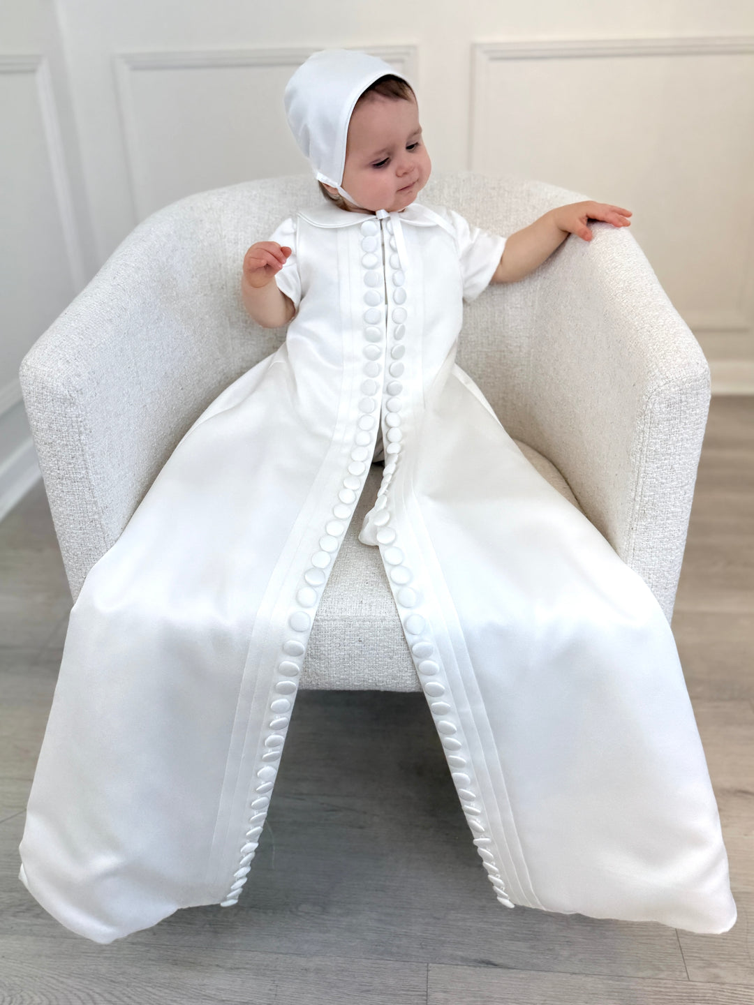 Matteo Satin Romper & Cape