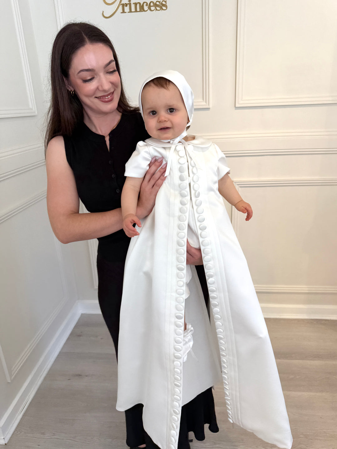 Matteo Satin Romper & Cape