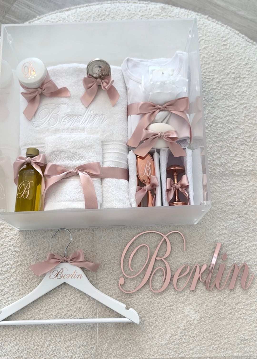 Square Acrylic Box with Frosted Sides & Deluxe Complete Orthodox Set