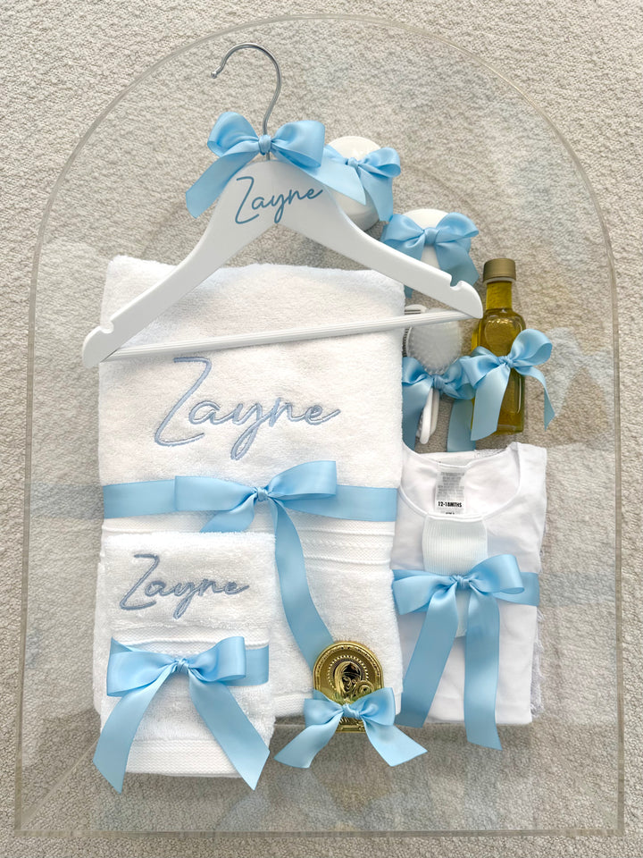 Arch Acrylic Box with Classic Orthodox Christening Set