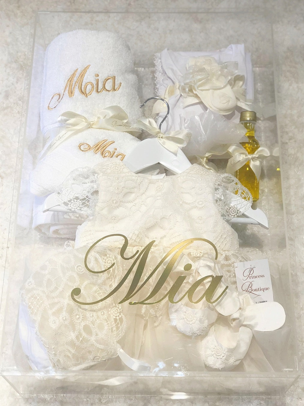 XL Acrylic Box with Foil Name