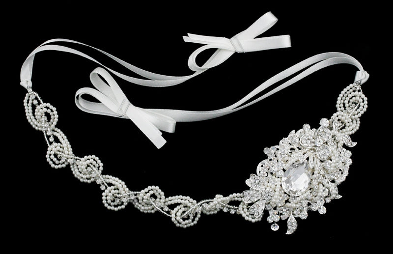 Luxury Rhinestone Belt/Hair Ribbon