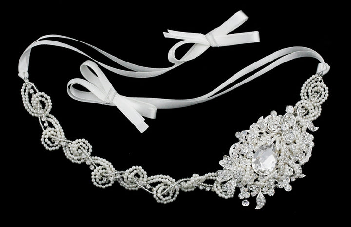 Luxury Rhinestone Belt/Hair Ribbon