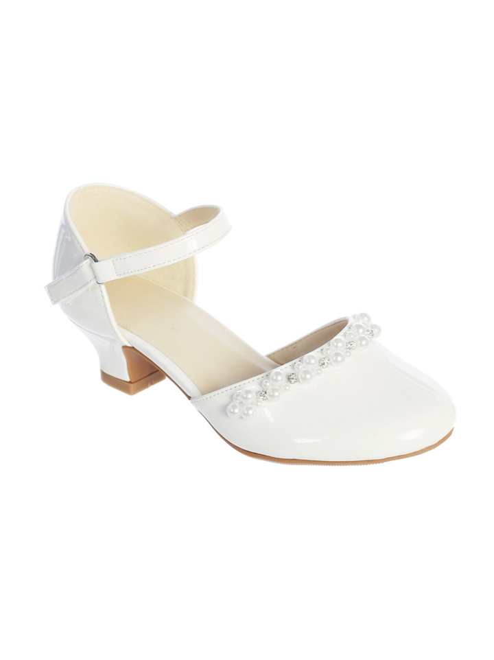Patent Heel with Pearls