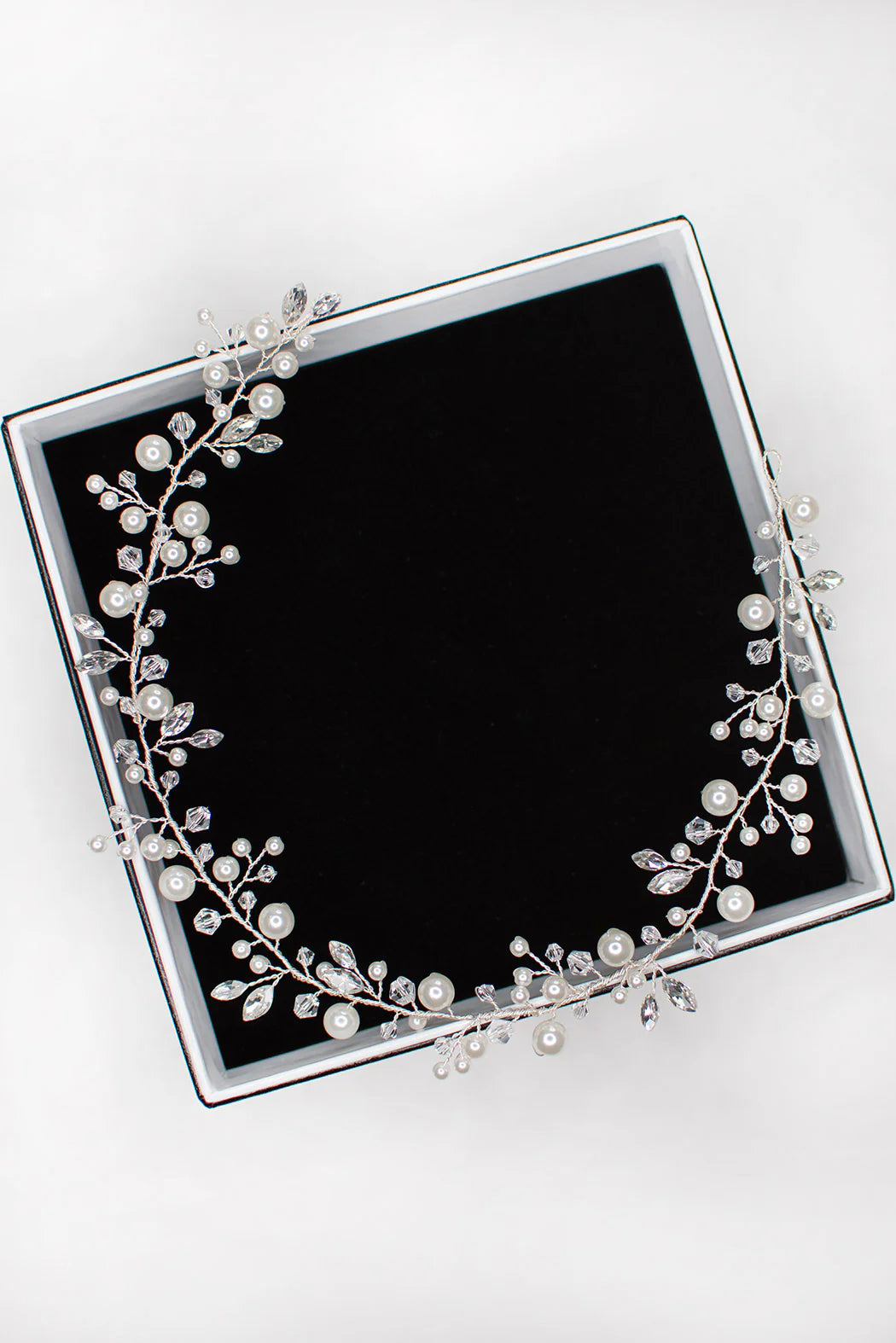 Silver & Pearl Hair Vine