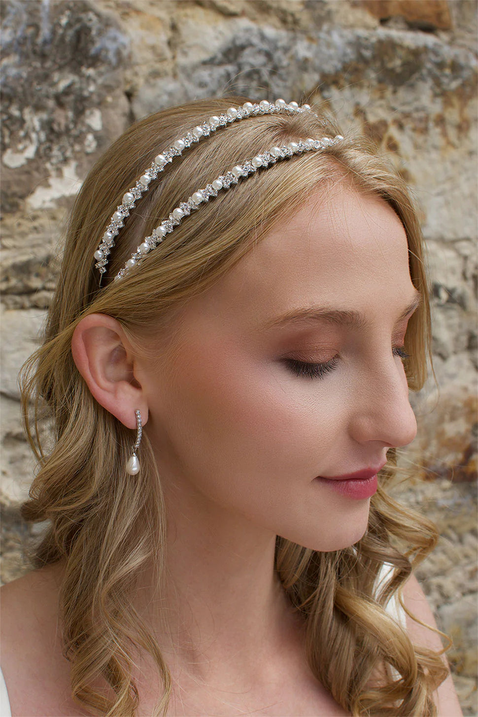 Pearl & Crystal Double Headband