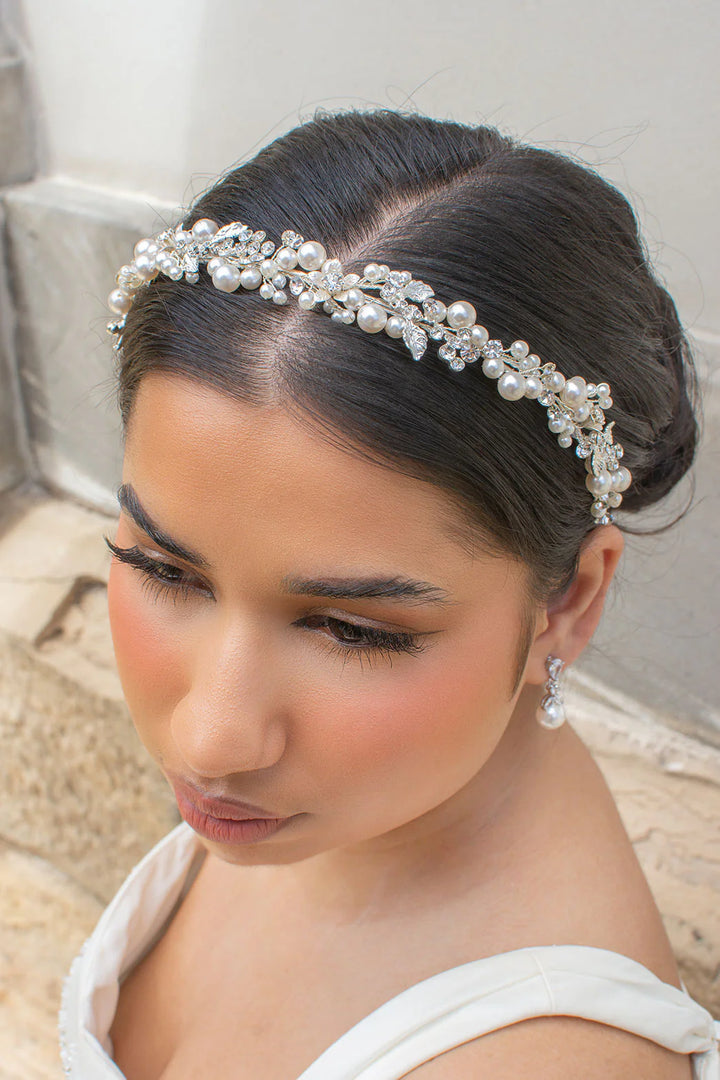 Pearl & Crystal Headband PB714