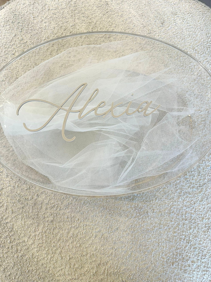 Oval Personalised Acrylic Box