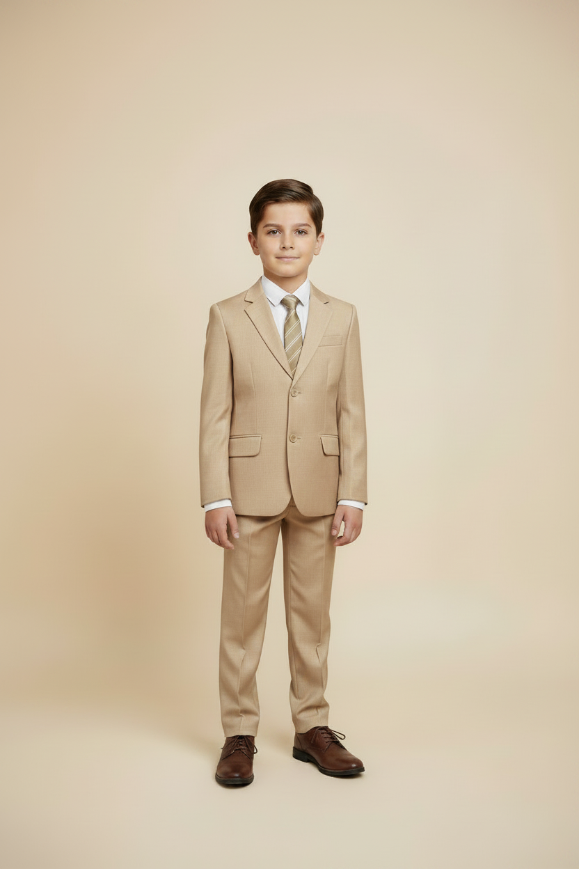 Khaki Beige Slim fit suit (FR)