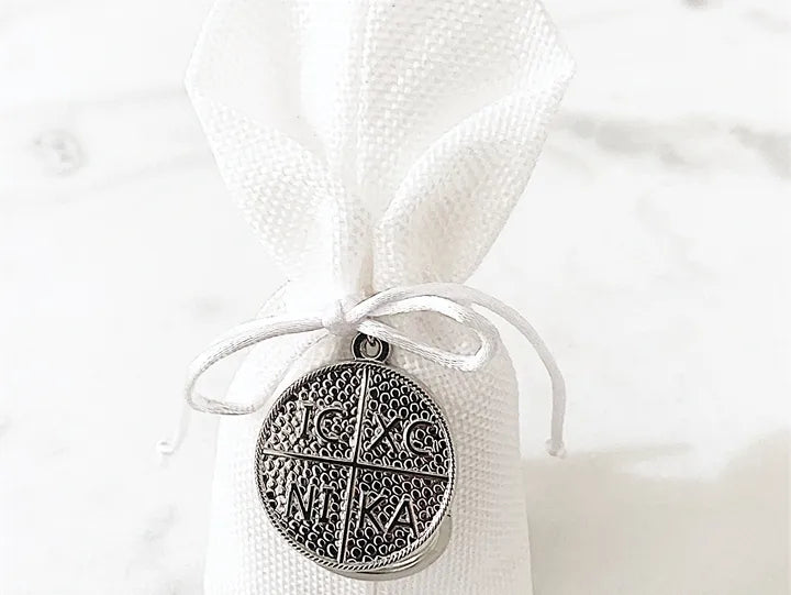 ICXC NIKA Silver Keyring