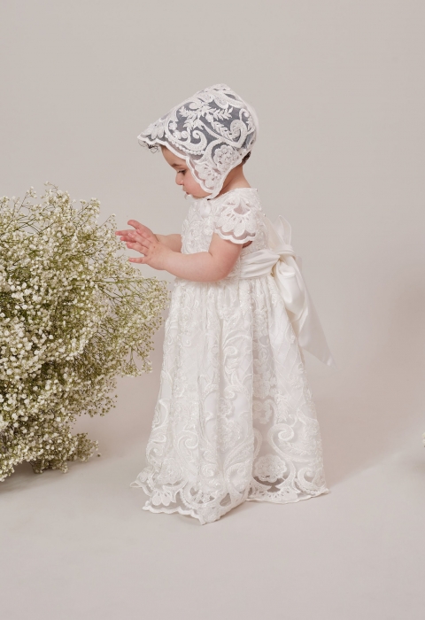 Alanah Lace Christening Gowns | Mini Treasure Kids